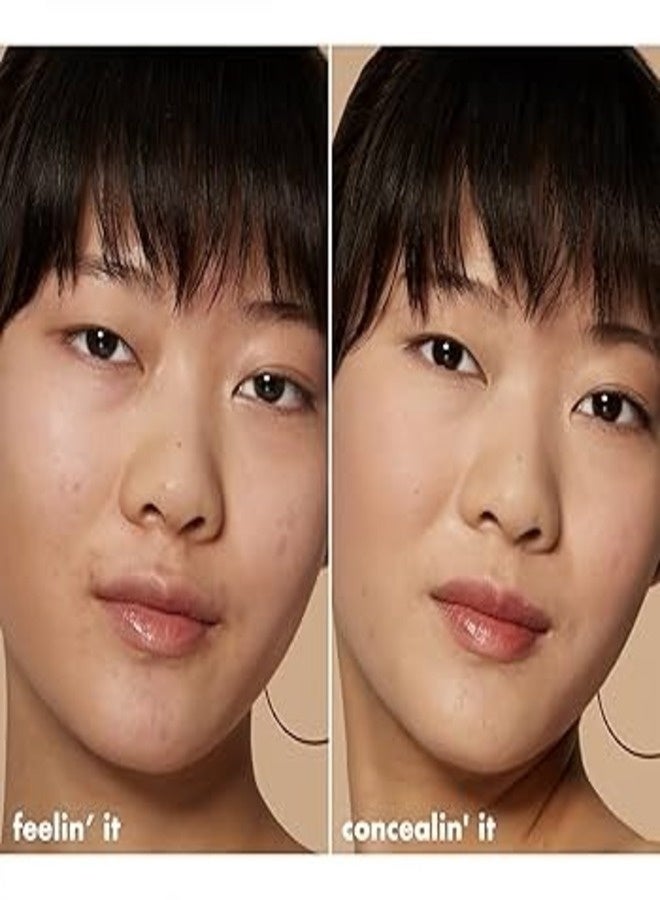 إلف خافي عيوب إي.إل.إف. المرطب بنقشة التمويه - لون خوخي متوسط، 6 مل | خافي عيوب سائل مرطب بتغطية كاملة، لمسة نهائية ساتانية، نباتي ولم يُختبر على الحيوانات - Image 2